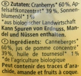 Ekologiska tranbär, 100 gram Naty Shop uttorkade produkter