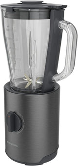 Grundig Delisia Novus SM 7140 Professionell Standmixer, 1,5 liter, 800 Watt, 6-Fach Edelstahlmesser Mit Zirkonium-Beschichtung, 5 Geschwindigkeitsstufen + Pulse-Funktion, Dark Inox/Edelstahl Kitchen Naty Shop