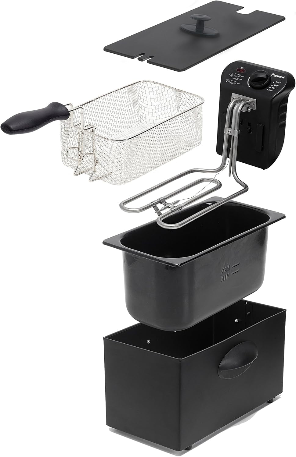 Bestron oljefritös med kallzonsteknik, 3,5 liter, 2000 watt Vitvaror Naty Shop