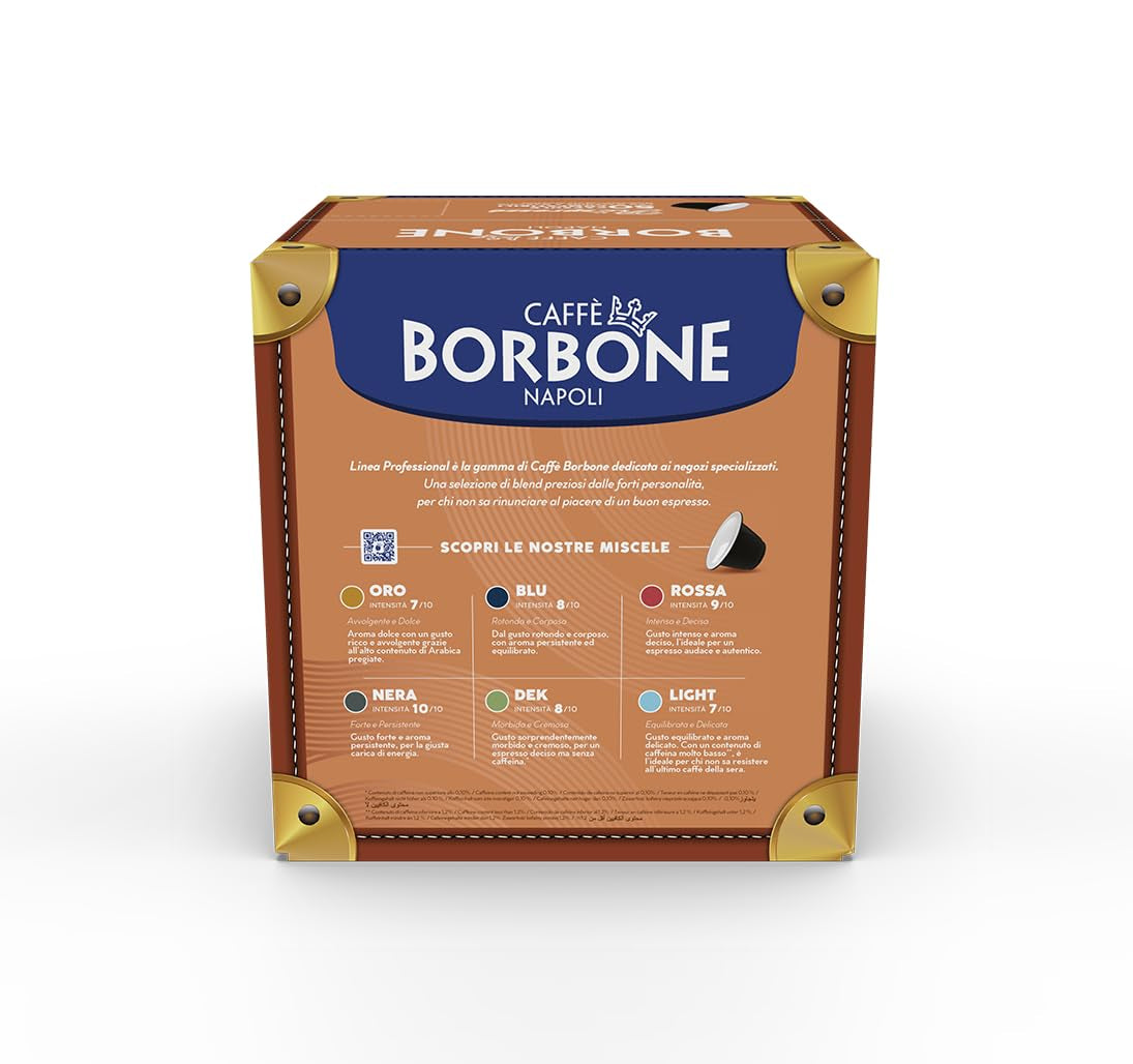 Caffè Borbone Respresso, Rote Kaffeemischung - 50 Kapseln - Kompatibel med Nespresso®* Haushalts-Espressomaschinen