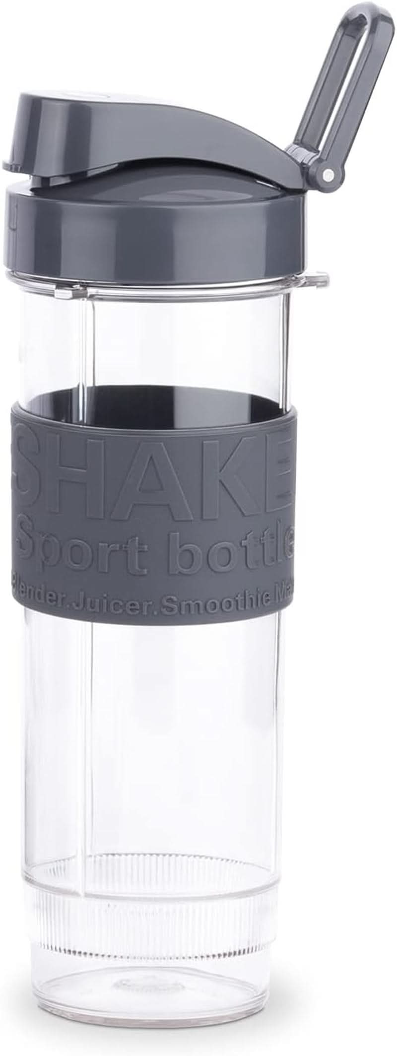H.Koenig Smoothie Maker SMOO9 - Mini Standmixer - Mini Mixer - 300 Watt - 570 Ml - Edelstahl - 2 Kunststoffflaschen - Bpa-Frei, Grau Kitchen Naty Shop