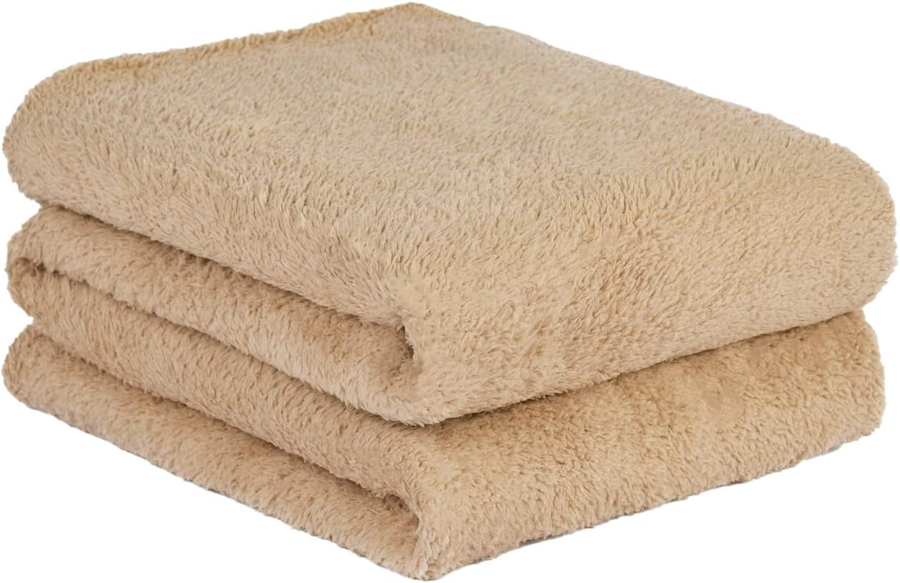 Brentford's Teddy Fleecefilt Stor sängfilt Plysch Supermjuk varm bäddsoffa Överkast Svart - 150 X 200 Cm Sängar och filtar Besuche den Brentfords-Store Latté 200 X 240 Cm