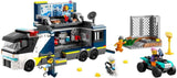 LEGO City polisbil med labb, fyrbäddspolisset och leksaksbil för barn, present till pojkar och flickor från 7 år och uppåt, plus 5 minifigurer - 2 poliser, 1 forskare och 2 skurkar 60418 Byggset Beuche den LEGO-Store