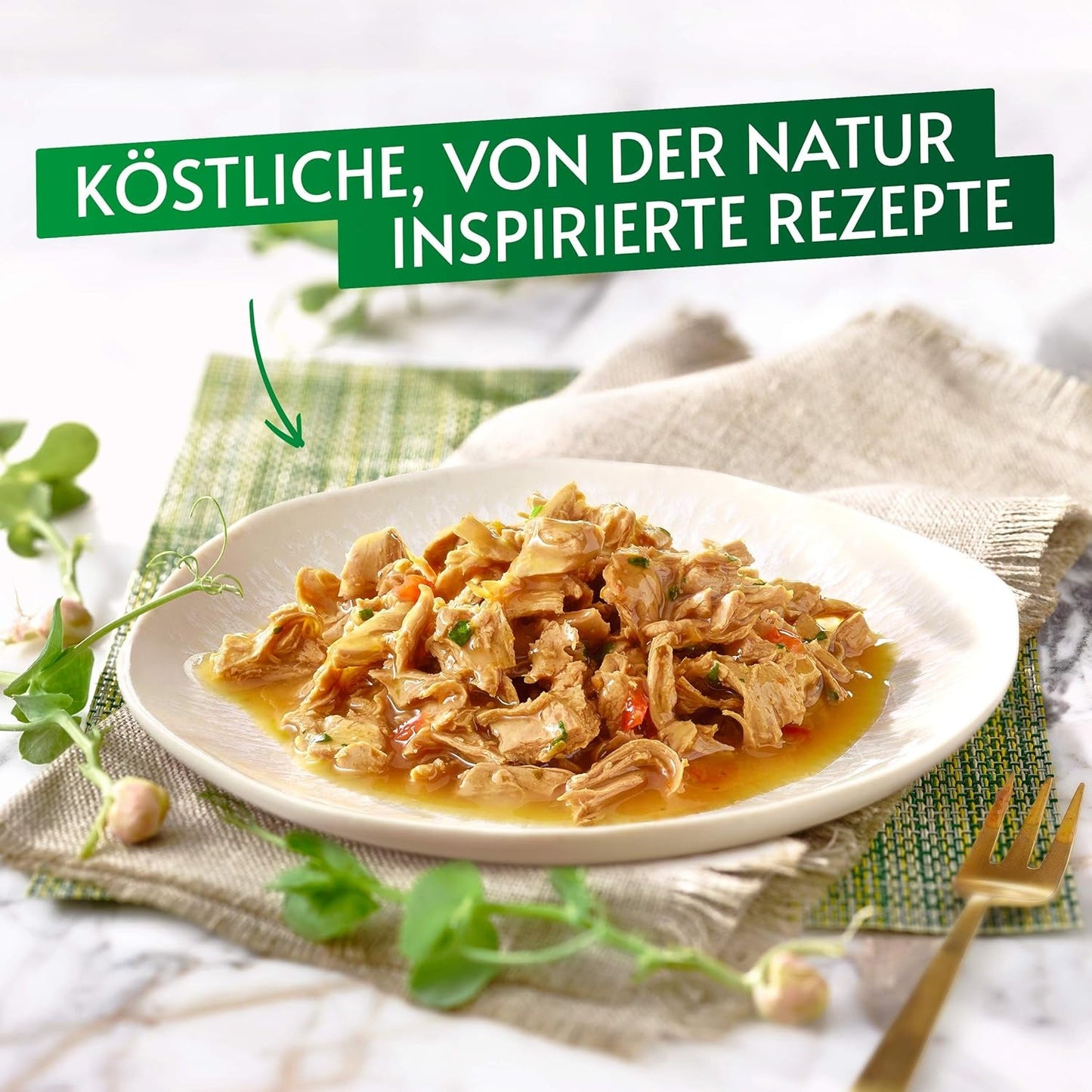 Gourmet Nature's Creation våtfoder för katter i gelé, naturlig kalkon, förpackning om 12 (12 x 85 g)