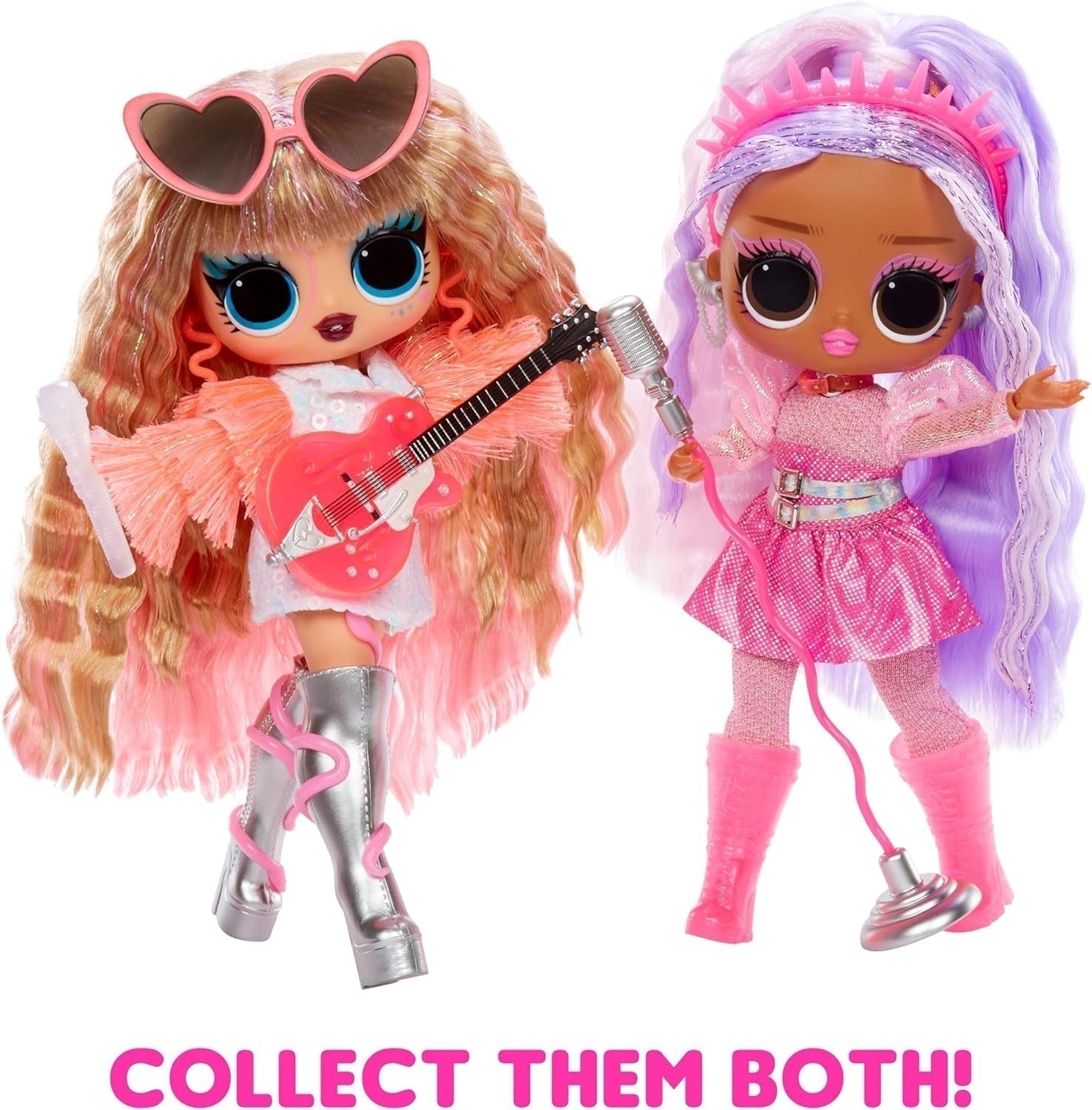 L.O.L. Överraskning! Tweens Neon Pop Stars - Kitty K - 1 modedocka med bakgrundsbelysta överraskningar och 10+ Pop Star-kläder och tillbehör, inklusive retromikroband, present till barn 4+ Naty Shop Dolls