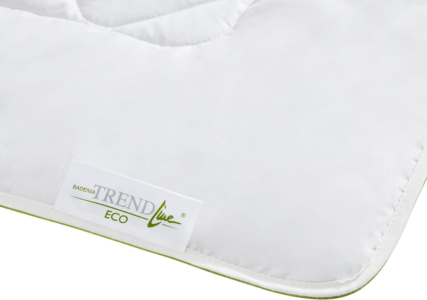 Badenia Trendline Eco Quilt Camel Lättvikt 155 X 220 Cm, vit, Oeko-Tex certifierad, tillverkad i enlighet med den tyska kvalitetsstandarden Täcken och täcken Naty Shop