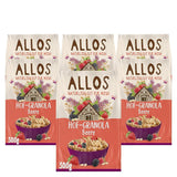 Allos Hof Granola med bär | Ekologisk müsli | Müsli med bär | Krispig müsli | Spannmål till frukost | Förpackning om 6 (6 x 300 g), 1 st (förpackning om 6)