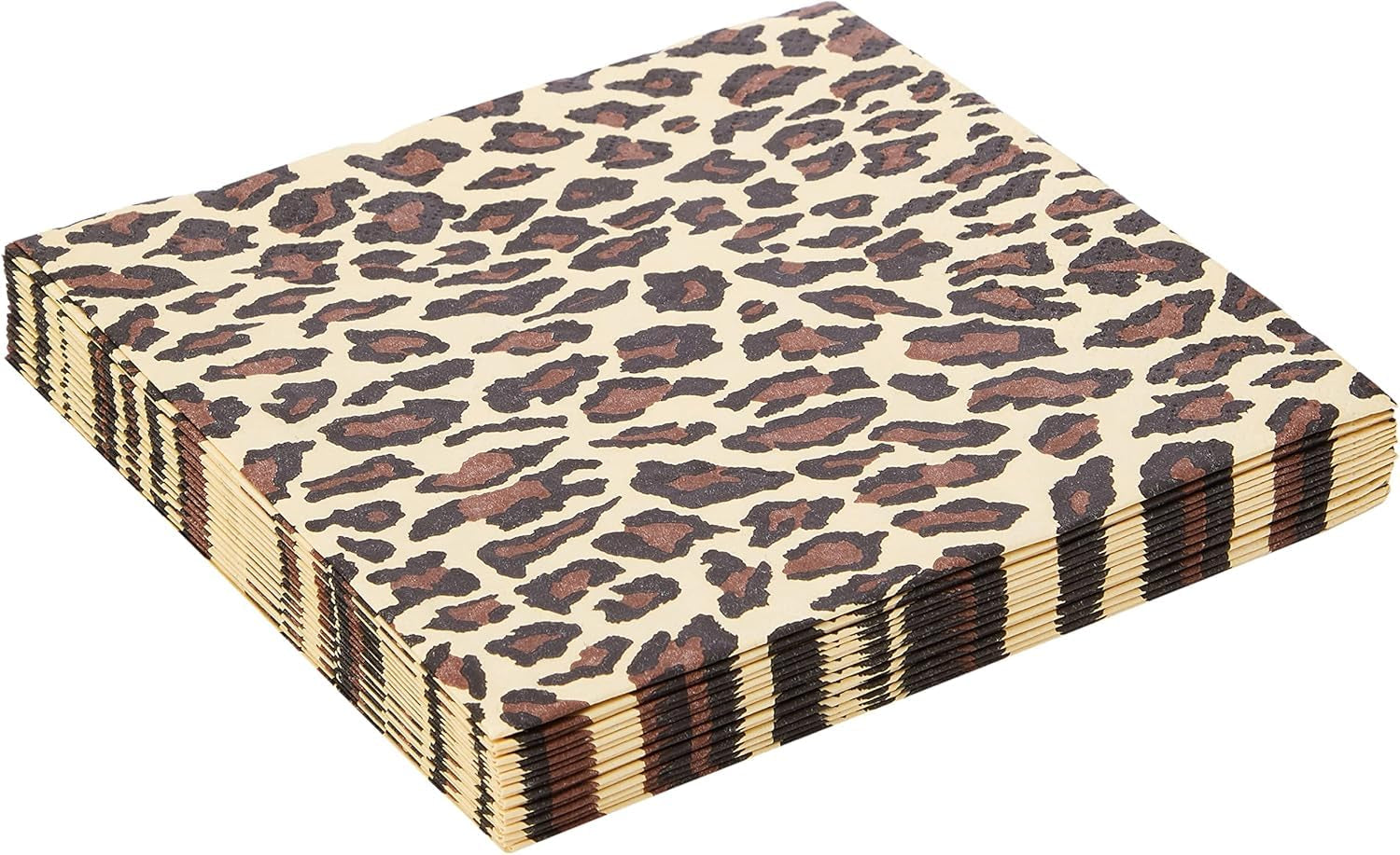 Anniversary House Tiflair Lunchservetter, Leopardtryck, 3 Ply, Multicolor, 33 Cm