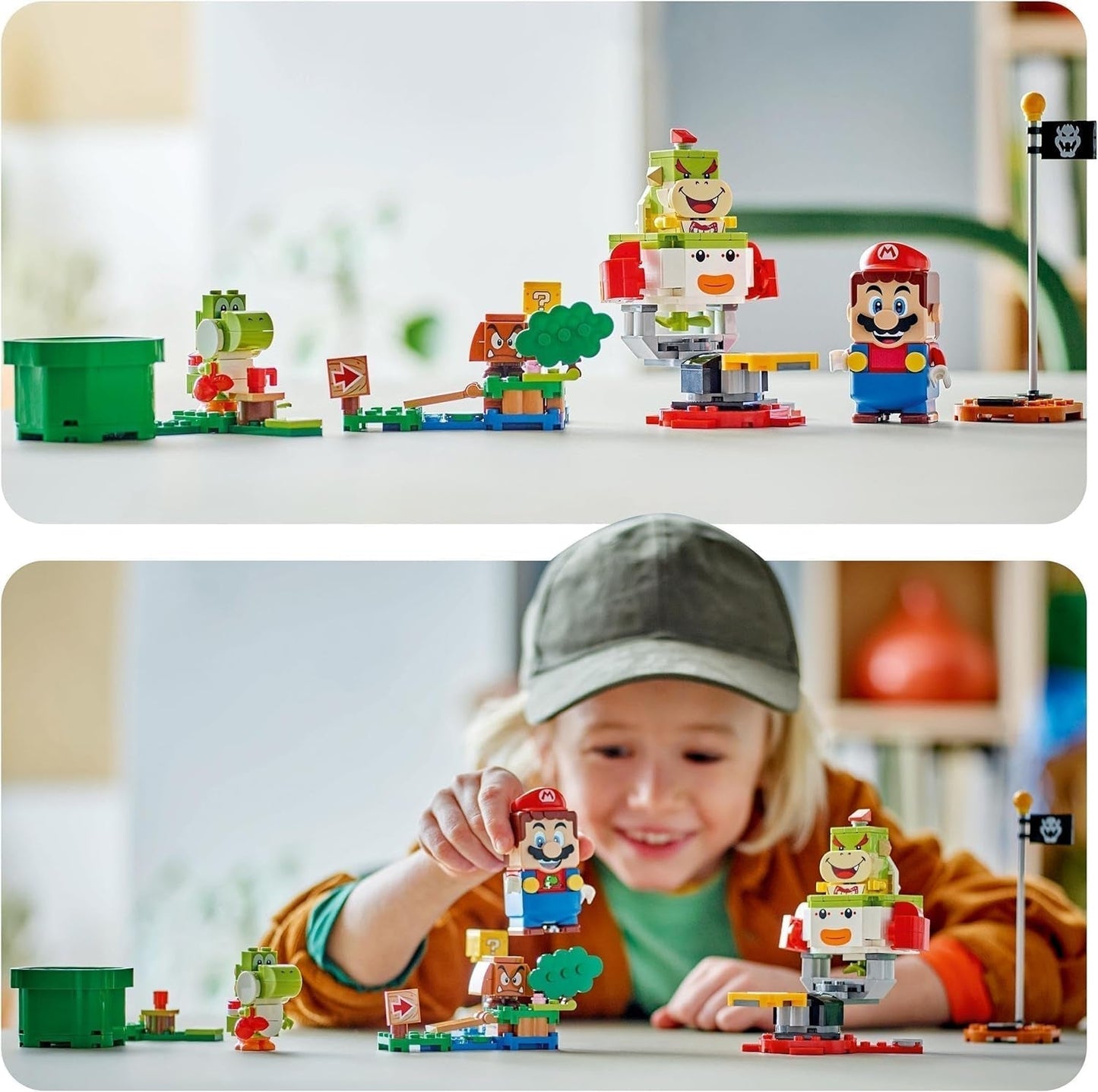 LEGO Super Mario Adventure med interaktiv Mario, Junior Clown Cart Set, Toy Yoshi, Nintendo-present för pojkar, tjejer och spelare från 6 år och uppåt 71439 Byggset Besuche den LEGO-Store