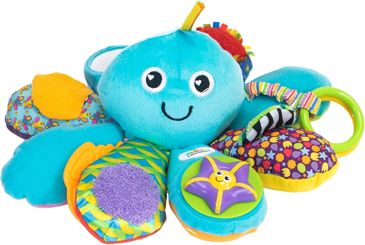 LAMAZE Octivity Time Babysensorisk leksak, mjuk babylek och upptäckt, Octopus Toddler Lämplig från 6 månader, pojkar och flickor över 1 år Babyleksaker Naty Shop