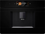 Bosch CTL7181B0, Series 8 Intelligent Inbyggd Automatisk Espressomaskin, 45,5 x 59,4 cm, TFT-pekskärm, Mycket tyst keramisk drivande kvarn, AutoMilk Clean Självrengöringsfunktion, 2,4 L Vattentank, Svart