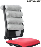 Innovagoods® 5-moduls multifunktionell ergonomisk tubkudde, vikbar, robust och hållbar, sammetsdesign, bomull/Pp-material, idealisk för kontor, hem, distansarbete, bil. Naty Shop standardkuddar
