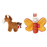 41174 Rattlesnake Red Stars Flickor och pojkar Babyleksak rekommenderas från födseln Brun & 41181 Red Stars Butterfly Catcher Toy Girls & Boys Babyleksak Rekommenderad från födseln Orange Bebe Naty Shop Toys Standardtitel