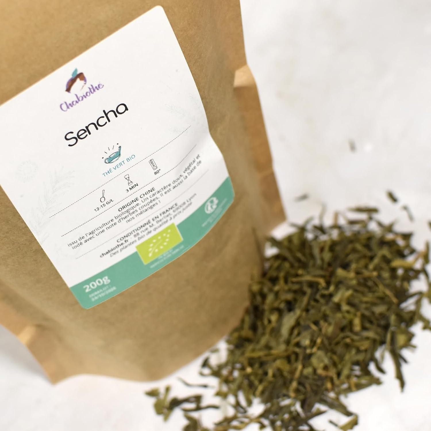 Sencha grönt te BIO 200G - - Naturligt grönt te