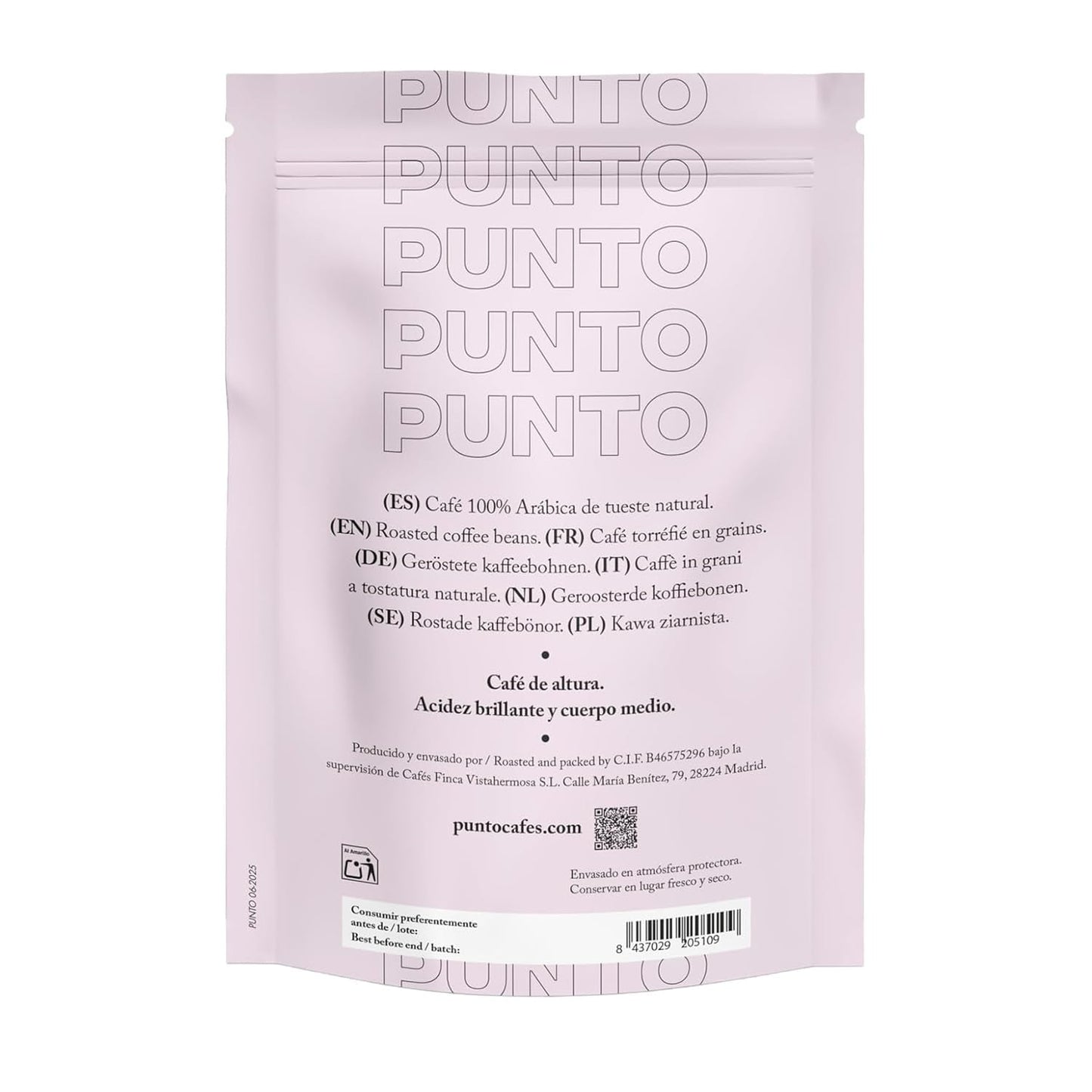 – Malet etiopiskt kaffe – 250 g – Specialkaffe – Mediumrostat – 100 % Arabica – Toner av honung, kanel och choklad – Intensiv syra – Medel fyllig
