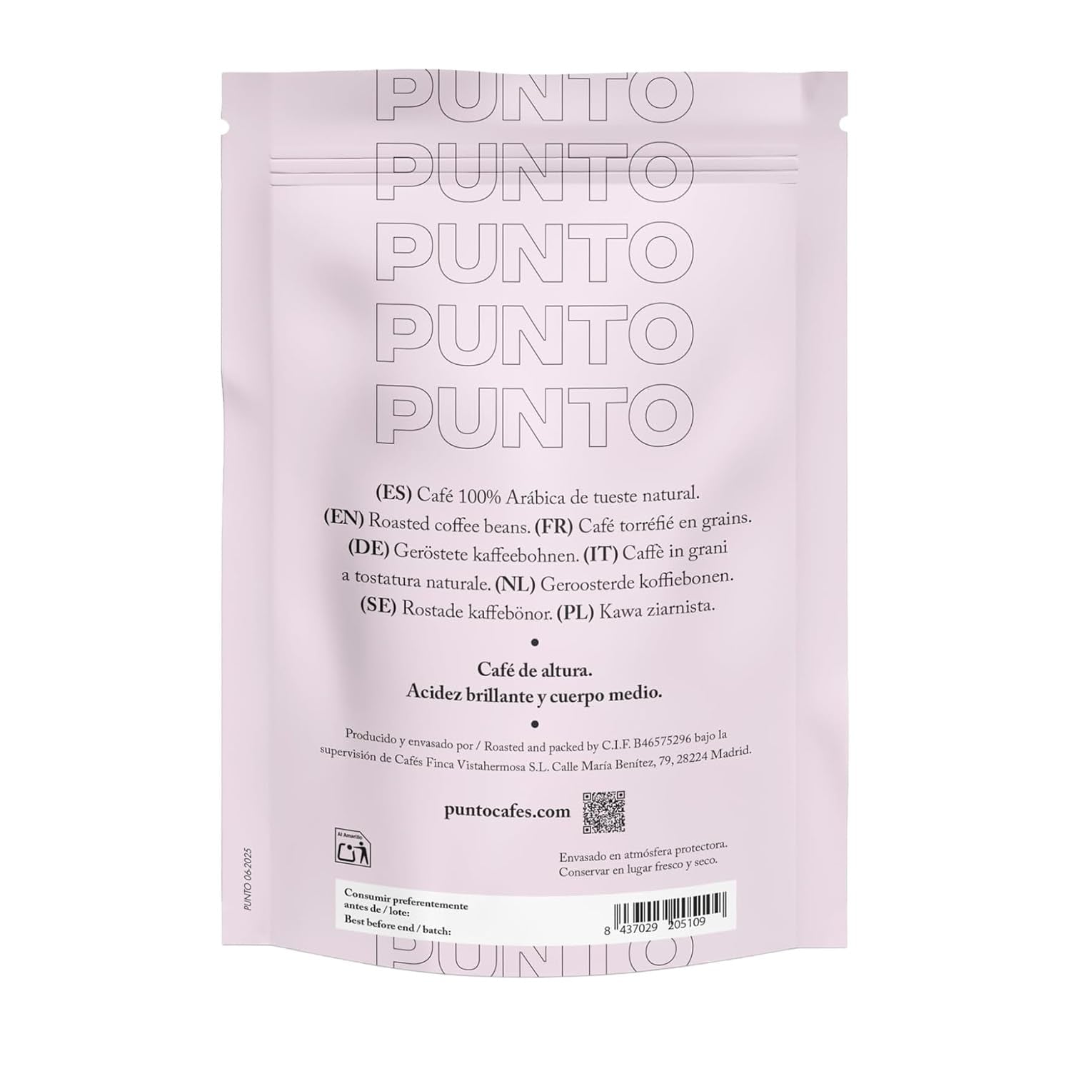 – Malet etiopiskt kaffe – 250 g – Specialkaffe – Mediumrostat – 100 % Arabica – Toner av honung, kanel och choklad – Intensiv syra – Medel fyllig