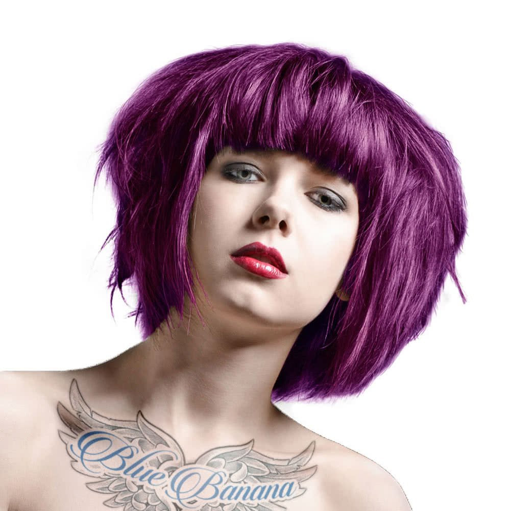Instruktioner semi-permanent hårfärg 88ml - Fluorescerande Orange Hårfärgning Naty Shop Violet 88 Ml (paket med 2)