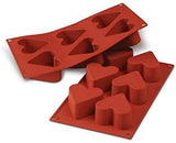 Silikomart 20.036.00.0060 SF 036, Kitchen Heart Naty Shop L (65 x 40 mm. Volym: 6 x 130ml) 6 x Hearts