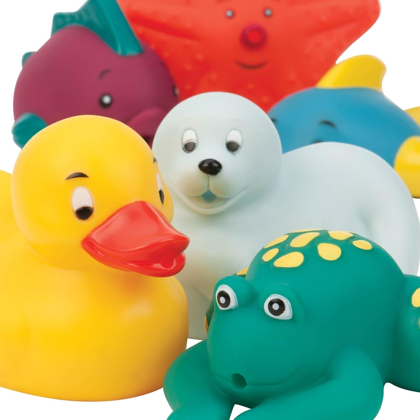 Battat 12-delad badleksak Babybadleksak Vattendjur - Badkompisar för bebisar 10 månader - Badleksak Anka och mer Bebe Toys Naty Shop