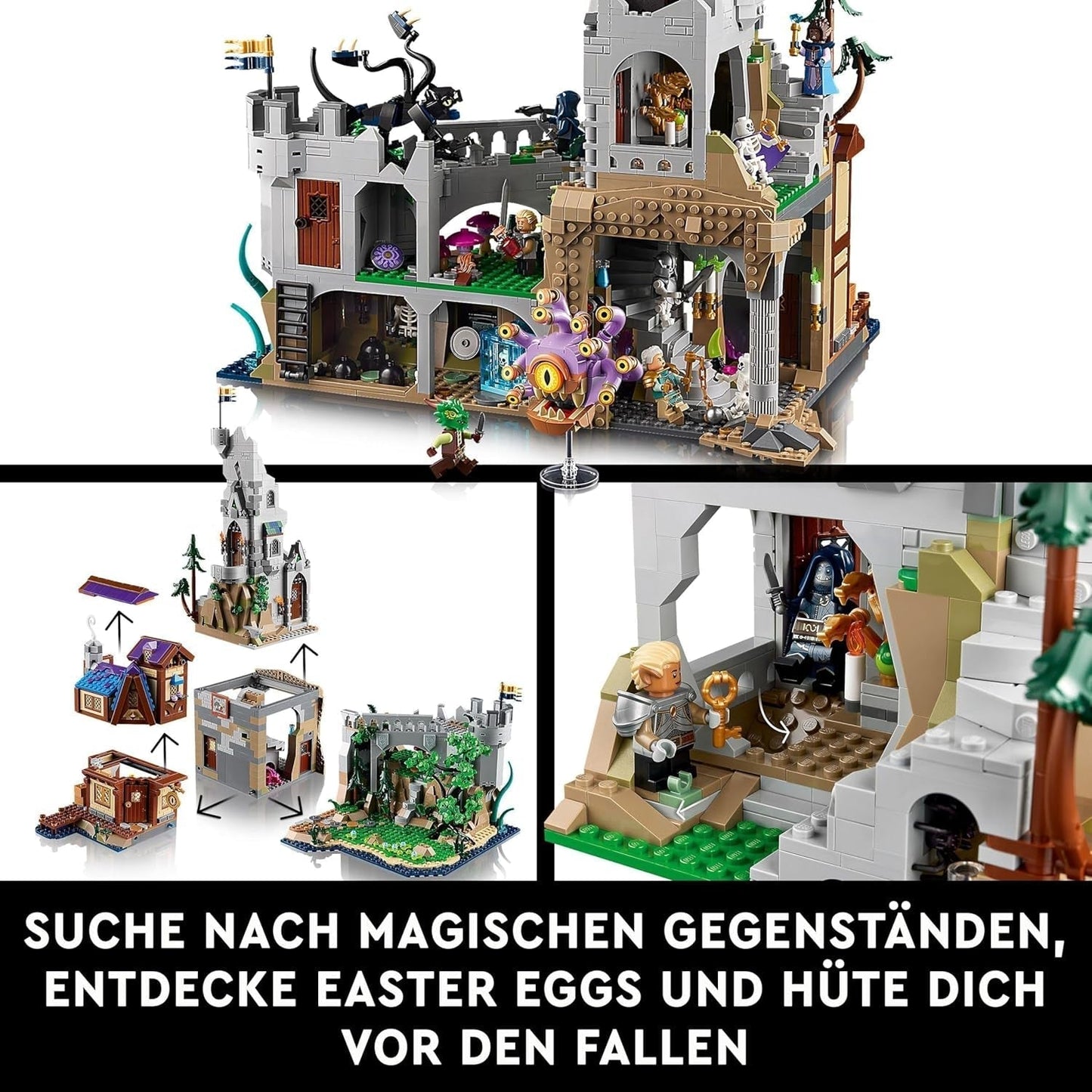 LEGO Ideas Dungeons & Dragons: The Saga of the Red Dragon, Byggset för vuxna, Dungeons and Dragons Presentidéer för fans, Fantasy Building Set, Creative Activity 21348 Byggset Besuche den LEGO-Store