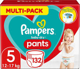 Pampers Baby-Dry blöjor, storlek 8, 43 blöjor, från 19 kg, Jumbo+ förpackning