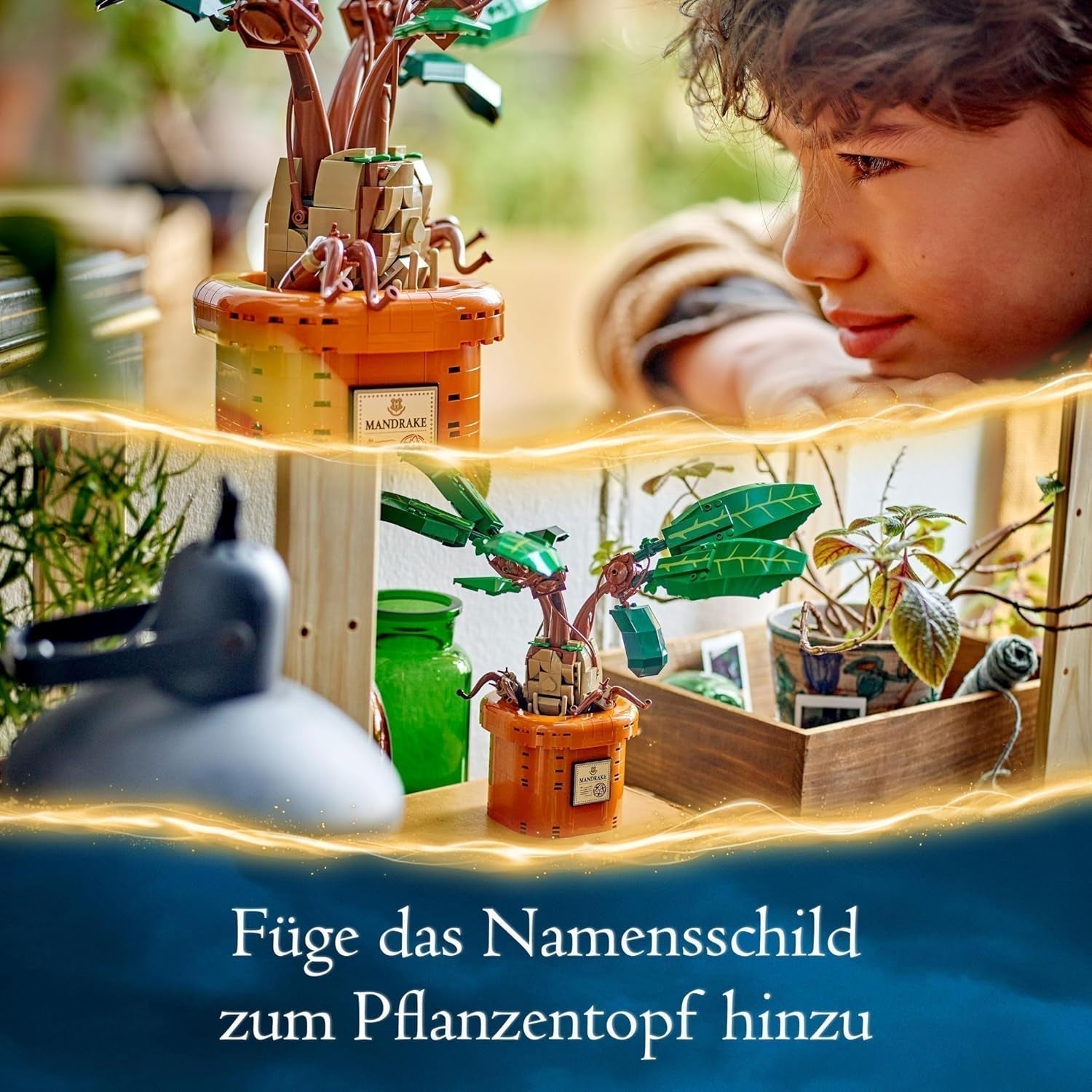 LEGO Harry Potter Magic Potion Plant: Mandrake, krukväxtleksak, magisk present till flickor, pojkar och alla fans, fantasifulla lekset för barn, heminredning 76433 Byggset Besuche den LEGO-Store