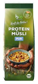 Biozentrale ren proteinmüsli - 375g - Ekologisk med honung - Som frukostflingor eller som mellanmål