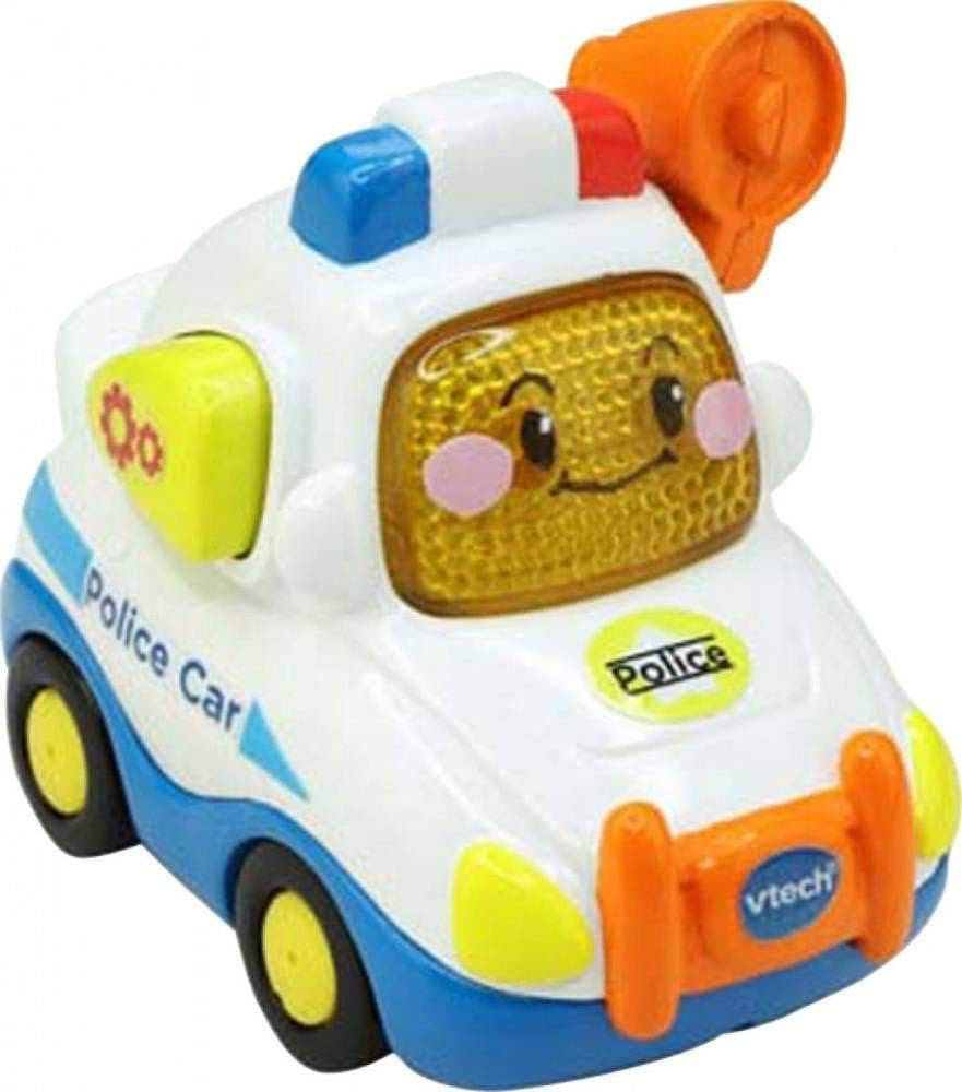 Vtech TUT TUT Baby Flitzer - Polis - Leksaksbil med musik, ljusknapp, intressanta meningar och ljud - För barn i åldern 1-5 år Bebe Naty Shop Toys Standardtitel
