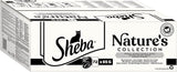 SHEBA Nature's Collection i Gravy - Högkvalitativt våtmat för katter, Fine Variety (MSC) i portionspåsar - 72 x 85 g