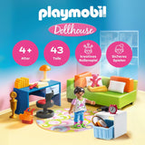 PLAYMOBIL Dollhouse 70209 Ungdomsrum med flickfigur och tillbehör, åldrarna 4+
