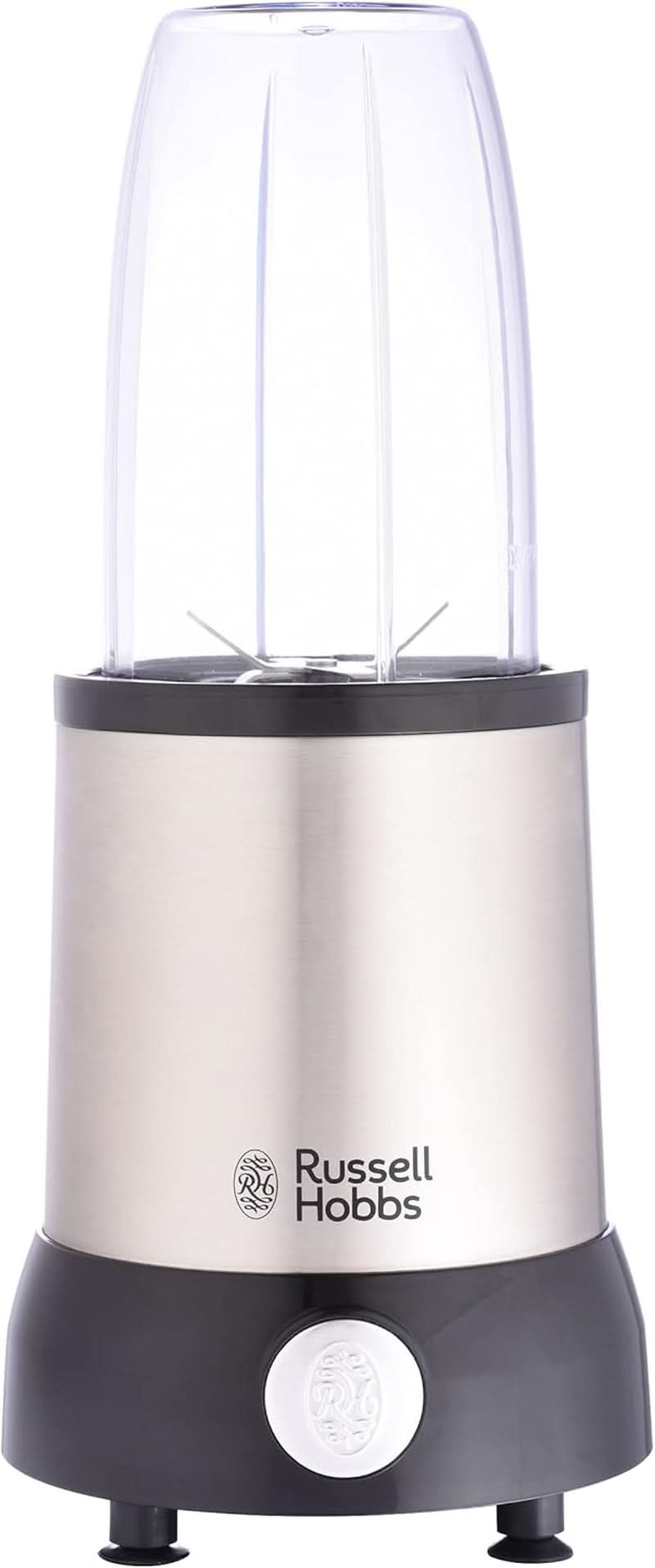 Russell Hobbs Mixer [Multifunktions- Standmixer] Nutriboost (inkl. 5 Bpa-Freie Und Spülmaschinengeeignete Behälter + Deckel, 22 000 U/Min, 0,9 Ps-Motor) Elektrisk, Smoothie-Maker 23180-56 Kitchen Naty Shop