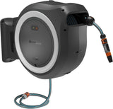Gardena PowerRoll XXL Solo sladdlös väggslanglåda: Automatisk slangupprullare med 40 m trädgårdsslang, slangstyrning och RollControl, batteridriven, UV- och frostbeständig (18647-55)