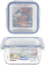 Max Home 8-packs glas lufttäta behållare Mikrovågsglas Lunchlåda Återförslutningsbara matbehållare 550ml klara lock Matbehållare (16538) Matförvaringslådor Naty Shop