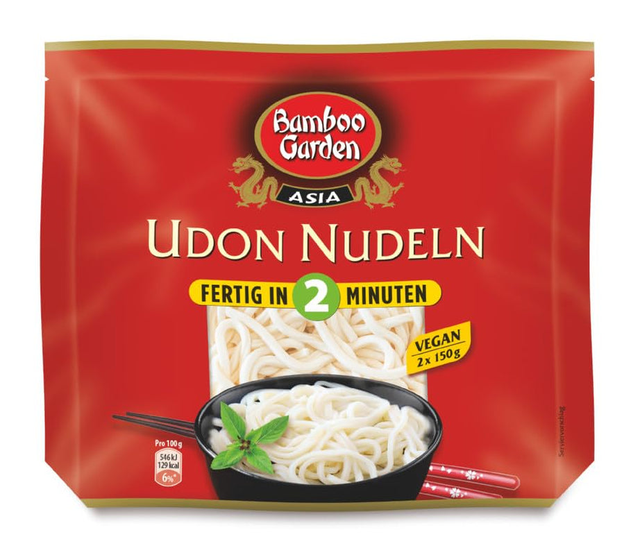 Udonnudlar från Bamboo Garden, förkokta, 300g