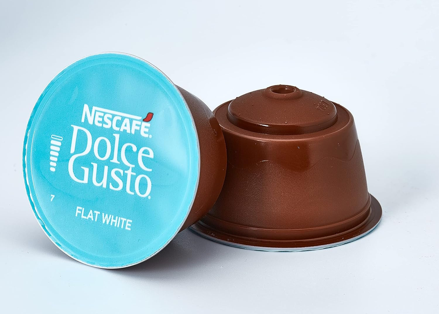 NESCAFÉ Dolce Gusto Latte Macchiato Vorratsbox 90 Kaffeekapseln & Flat White, 48 Kaffeekapseln, Arabica och Robusta Bohnen
