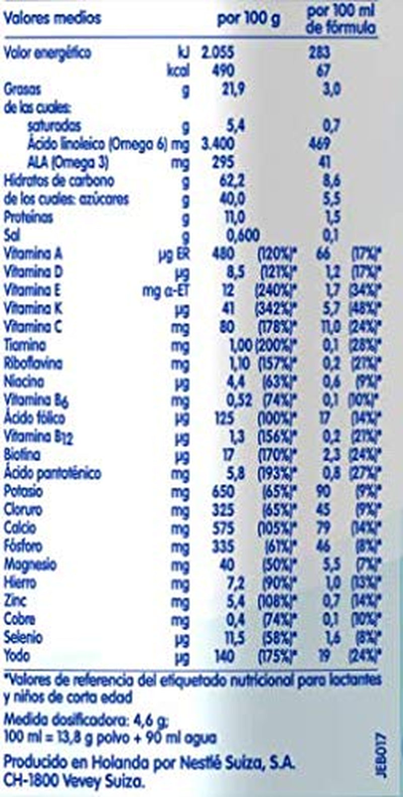 Mejeriprodukter 3 BARN 800 G