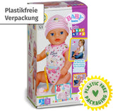 BABY Born Lena (Little Baby Girl) 36Cm, 7-funktions docka för barn från 1 år, fungerar utan batteri, stor docka 36cm Dolls Naty Shop