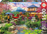 Educa - Pussel med 1500 bitar för vuxna | Den japanska trädgården. Mått: 85 X 60 cm. Inkluderar Fixpuzzle pussellim. I 14 år (19937) Puzzle Naty Shop Standardtitel