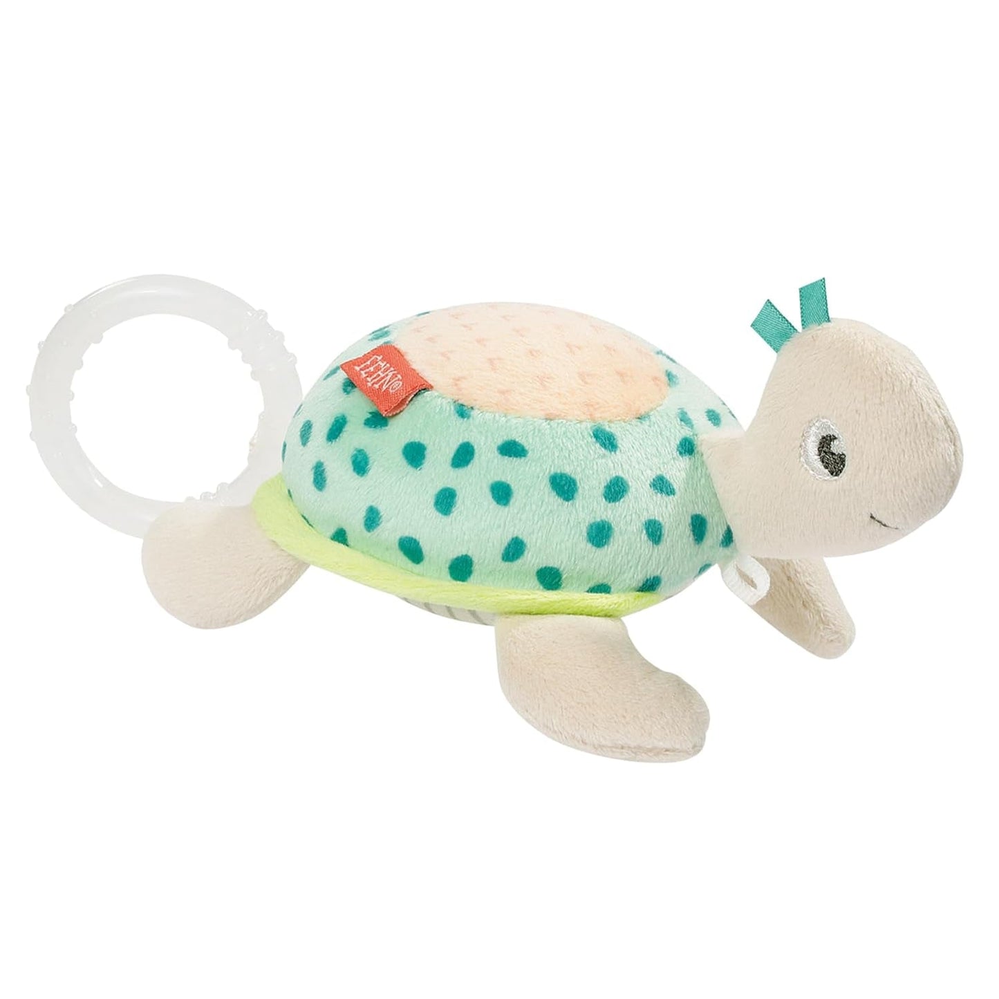 Fehn minispeldosa fe - plyschleksak och sömnhjälp: upprullad speldosa med den mjuka melodin "Svansjön" lugnar i alla situationer - för spädbarn och småbarn från 0+ månader Toys Bebe Naty Shop Turtle
