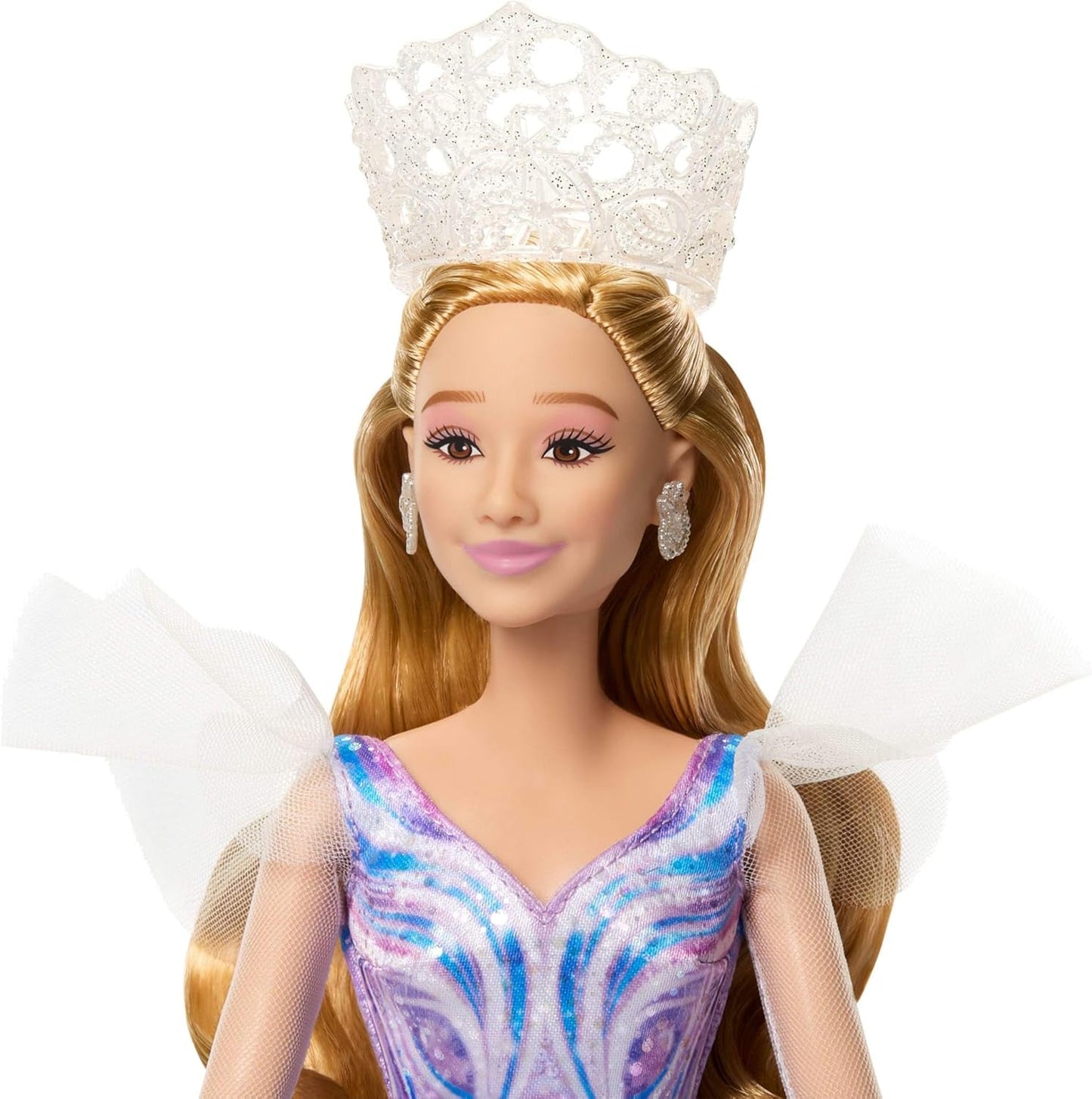 Mattel Wicked: Part 2 av Universal Pictures Glinda Deluxe Doll med avtagbar outfit och 3 tillbehör, inspirerad av filmen, JFM13, [Multicolor]