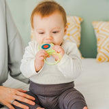 Suavinex Baby silikonbitring + 4 månader Cool Mjuk och Lätt Butterfly Blue Teether