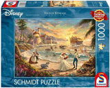 Schmidt Spiele 58036 Thomas Kinkade Disney Den lilla sjöjungfrun Kärlekens fest 1000 bitars pussel Naty Shop Standardtitel