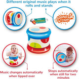 Hape Baby Drum | Rullande musikleksak för små att lära sig rytm och olika ljud, batteridriven, från 6 månader Baby Toys Naty Shop
