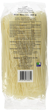 Risnudlar - thailändska, 1 mm breda risbandsnudlar, gjorda av rismjöl - 17 x 400 g