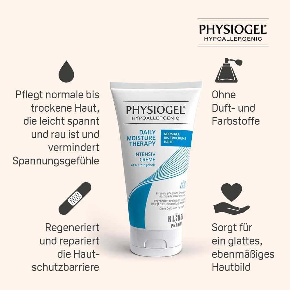 PHYSIOGEL Regenererande fuktkräm för torr hud, 150 ml Cosmetics and Beauty Naty Shop