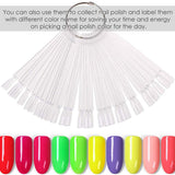 150 Stück Nail Art Tips Ring Stick, Transparent Farbe Karte Platten Nagelleck Display Ring Sticks, Nagel Salon Übungen Display Nagel tips