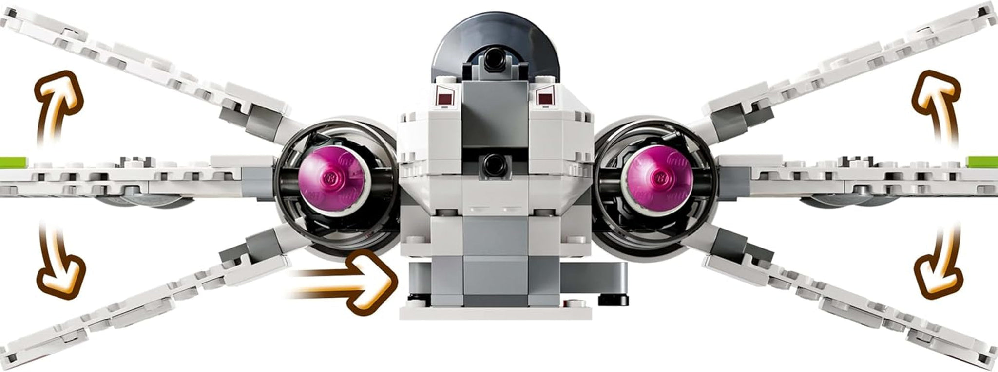 LEGO Star Wars 75402 ARC-170 Starfighter-leksak med 4 minifigurer inklusive klonpilot och droid R4-P44, samlarföremål, present till Revenge of the Sith-fans och pojkar och flickor i åldrarna 9+ Byggset Beuche den LEGO-Store