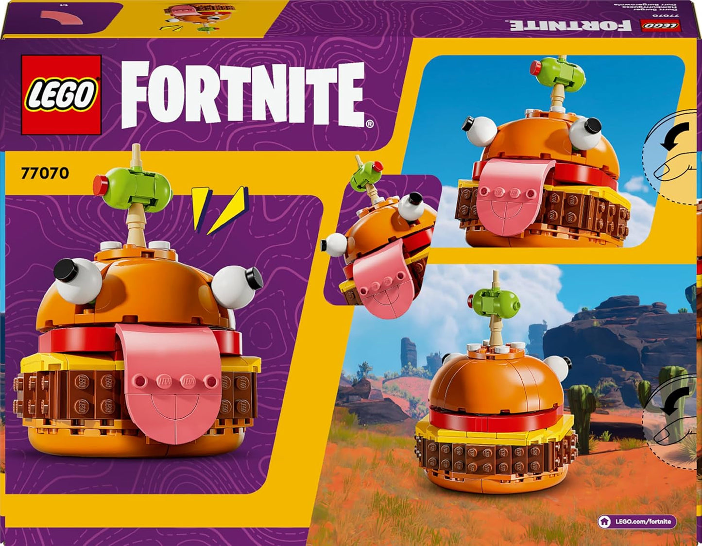 LEGO Fortnite Durrr Burger, Byggset för videospel för spelare 9+, Displaymodell, Samlarfigur, Present för barn, tonåringar och vuxna, Samlarföremål 77070 Byggset Besuche den LEGO-Store