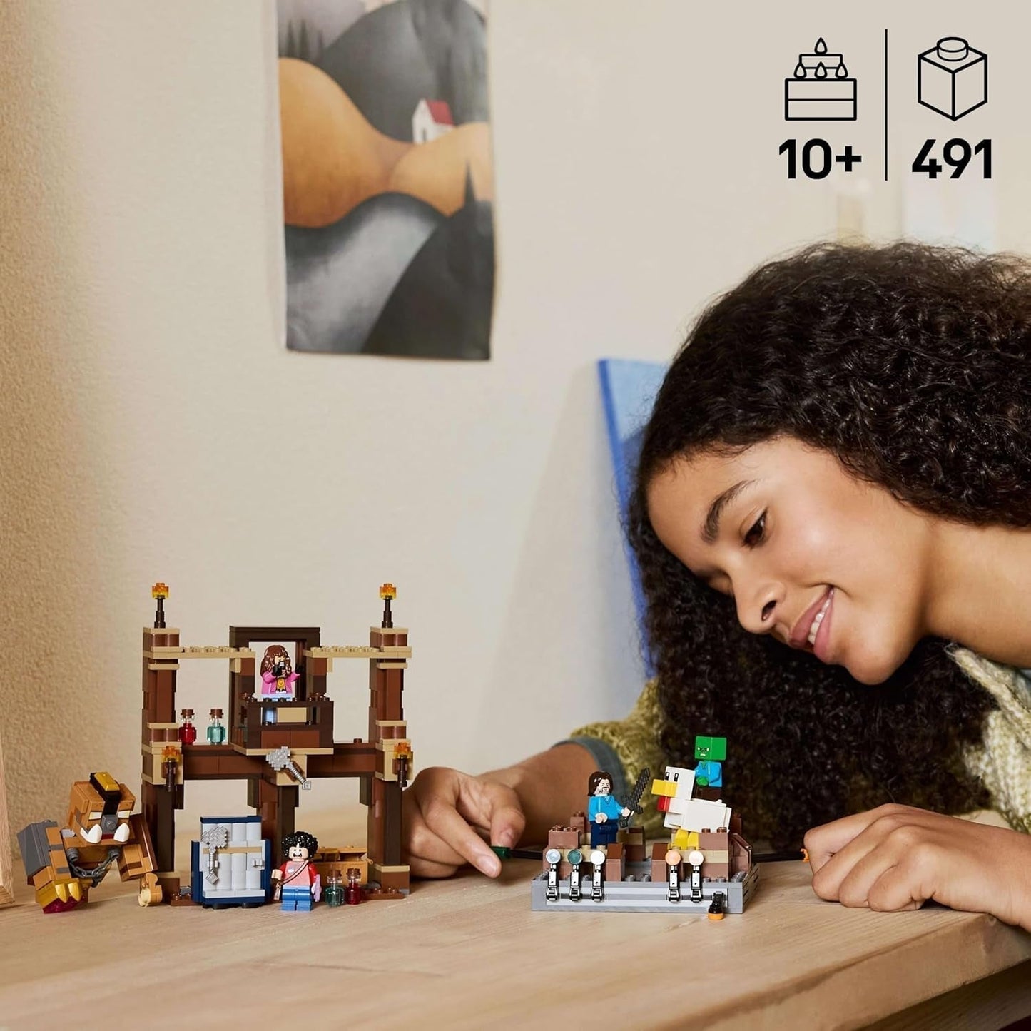LEGO Minecraft Forest Manor med boxningsring - Gamerset med zombies och Oberborst - Interaktiv byggleksak med utrustning och spår - Present för pojkar och flickor 10+ - 21272 Byggset Besuche den LEGO-Store