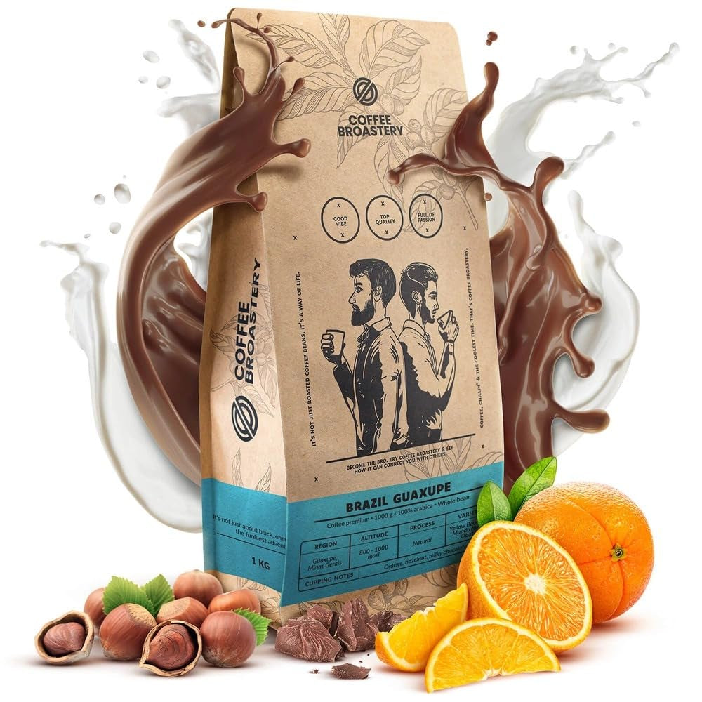 Set med kaffebönor 3x1kg 3000g | Brasilien Guaxupe | Brasilien Mogiana | Brasilien Cerrado | Brasilien | Specialkaffe | Nystekt